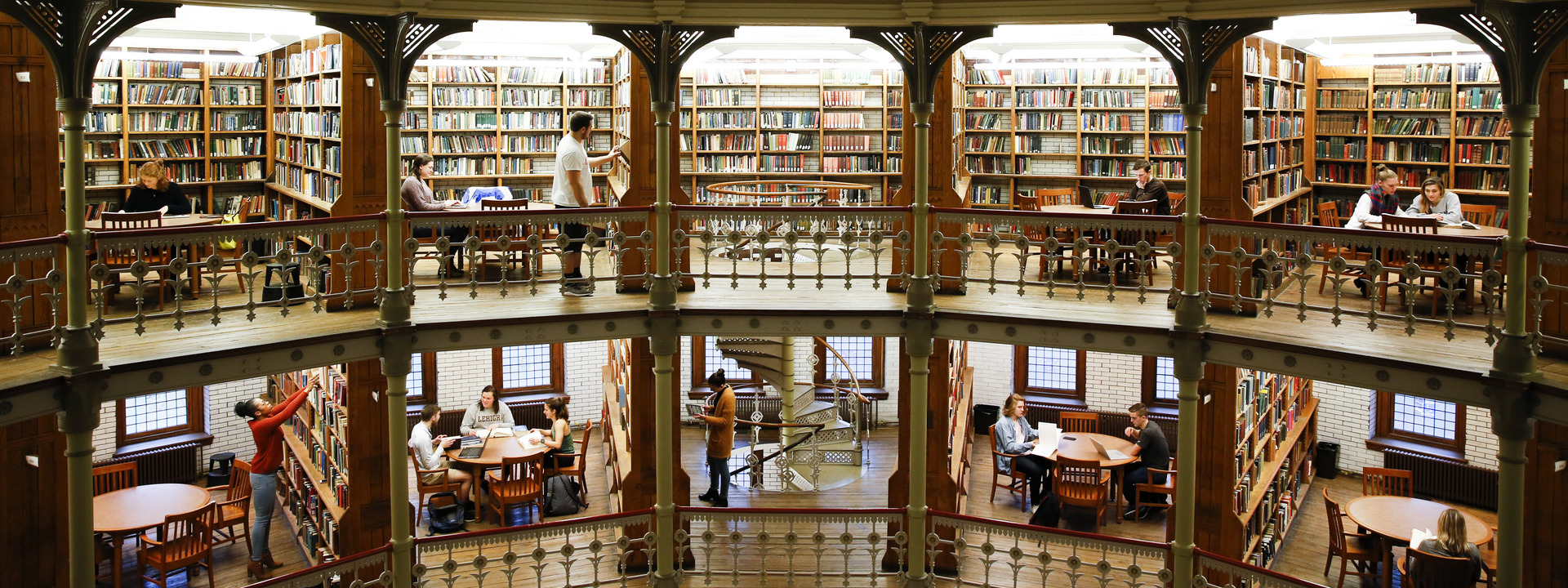 Linderman stacks showing books